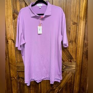 NEW!! Peter Millar / Crown Sport Jubilee Stripe Performance Polo, Men’s XL